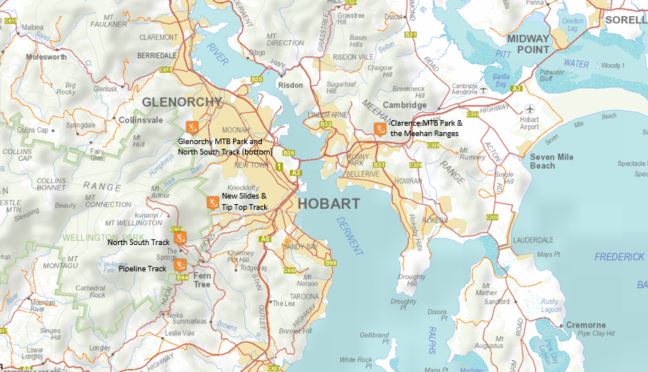 Maps Hobart