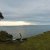 View to Freycinet Peninsula from above fossils cliffs